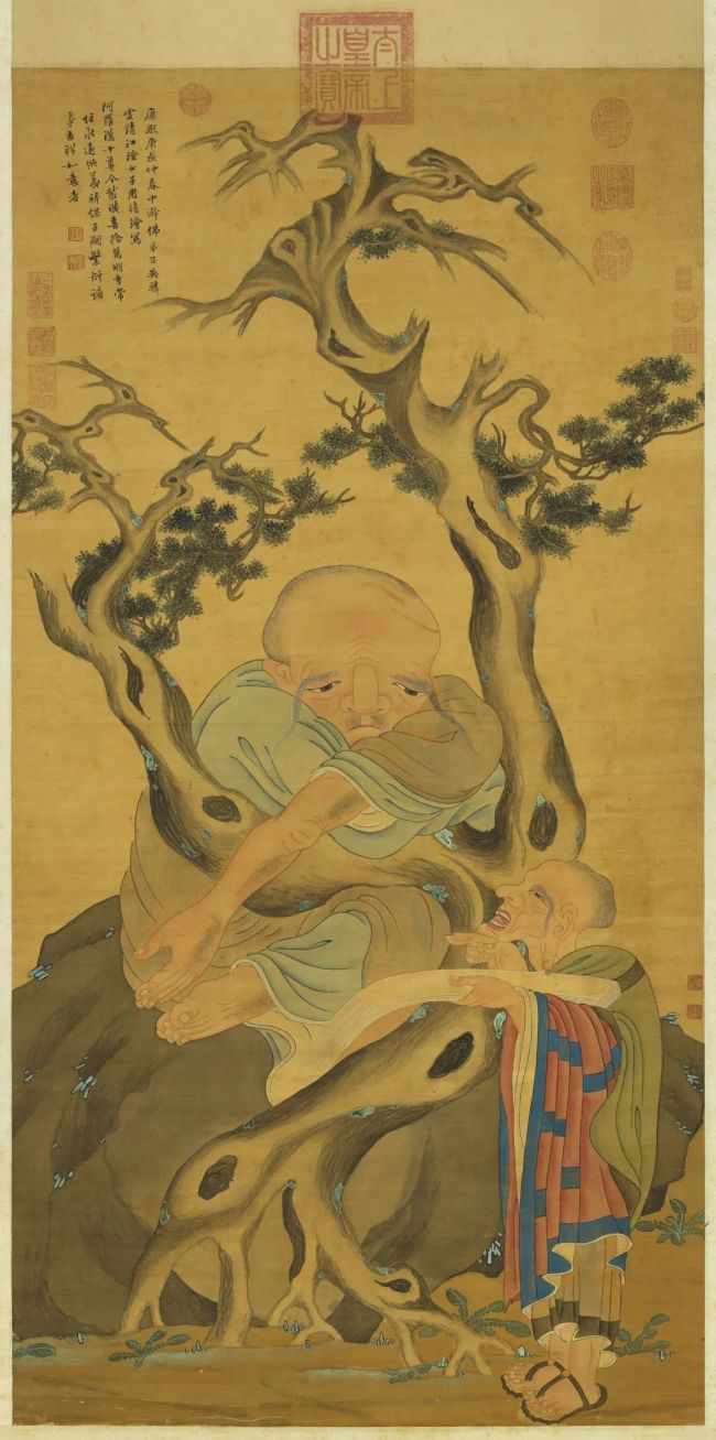 清代绘写阿罗汉十尊