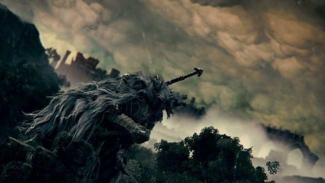 《艾尔登法环》新动图发布 狼人勇士仰天长啸