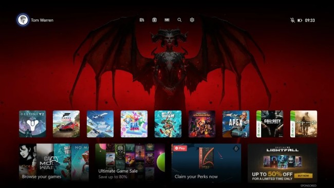 微软全新 Xbox Home UI 现已陆续进行更新！