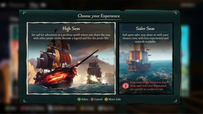 《盜賊之海》宣布私人遊戲模式 不受其他玩家騷擾