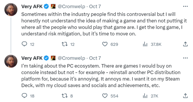 拉瑞安發行總監：PC遊戲不登陸Steam我就不玩
