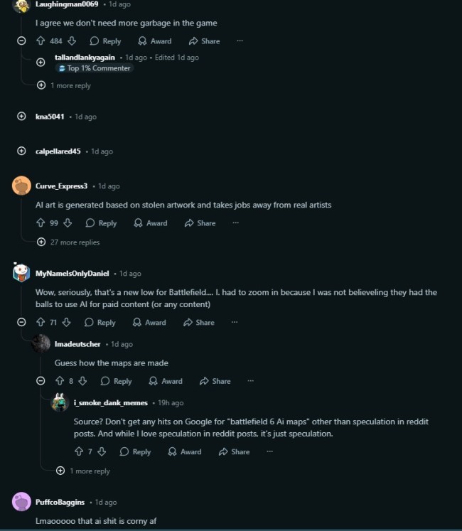 要求退款！《战地6》因AI生成内容遭玩家怒喷抵制