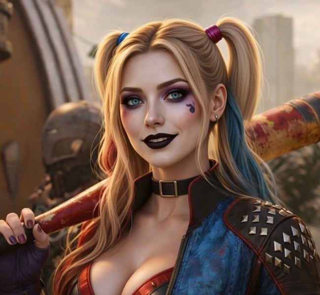 博主用AI爆改低顏值遊戲角色:哈莉奎茵成性感美女