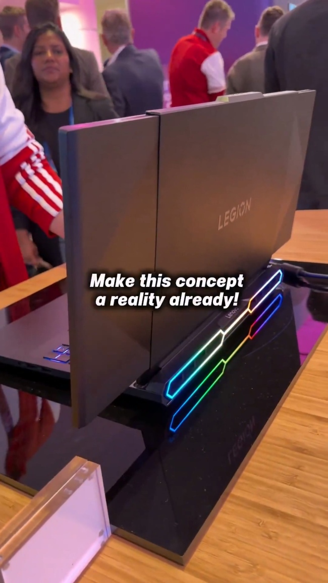 CES 2026:联想展示屏幕可扩展的概念游戏本 16英寸秒变24英寸