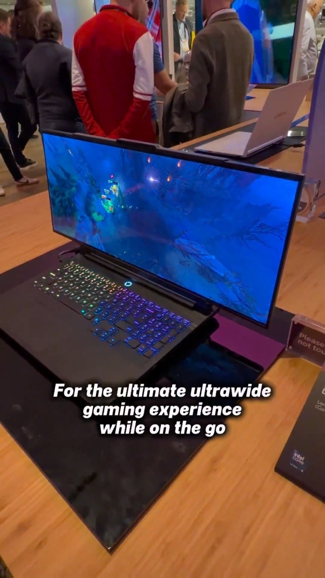 CES 2026:联想展示屏幕可扩展的概念游戏本 16英寸秒变24英寸