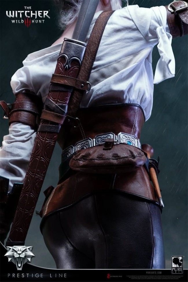 《巫师3》希里雕像抚玩：硅胶皮肤 东谈主造发丝