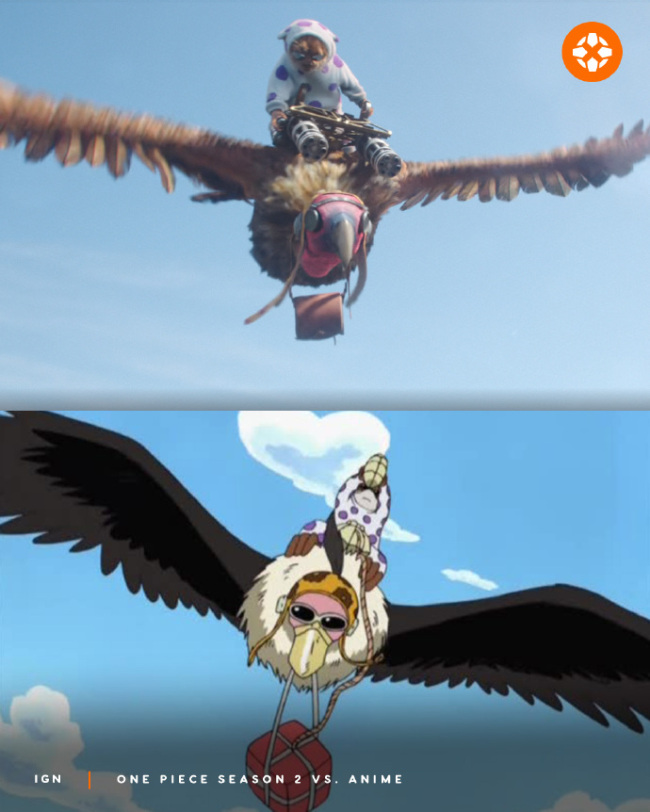 Netflix《海贼王》第二季真人剧集和动画对比