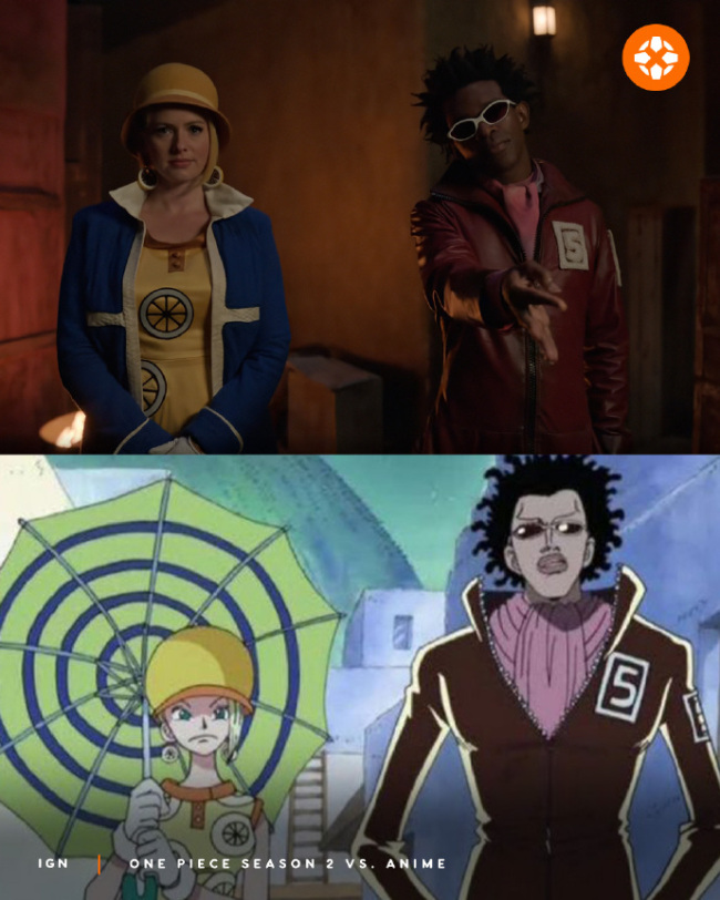Netflix《海贼王》第二季真人剧集和动画对比