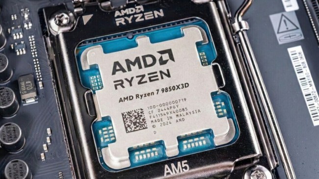 AMD 9850X3D实测曝光：全8核均可超频至5.7GHz