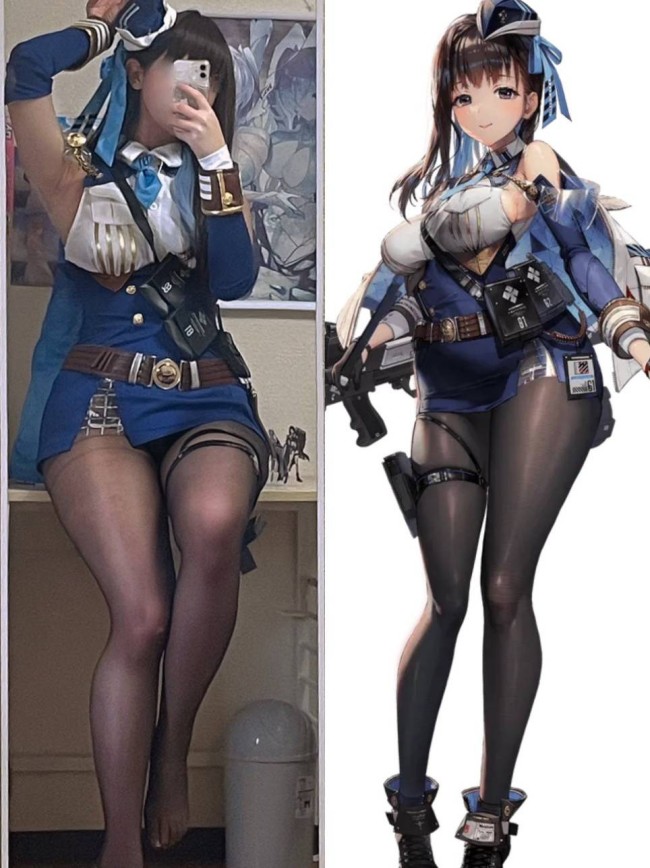 《胜利女神：妮姬》画师Cos 还原自己笔下角色