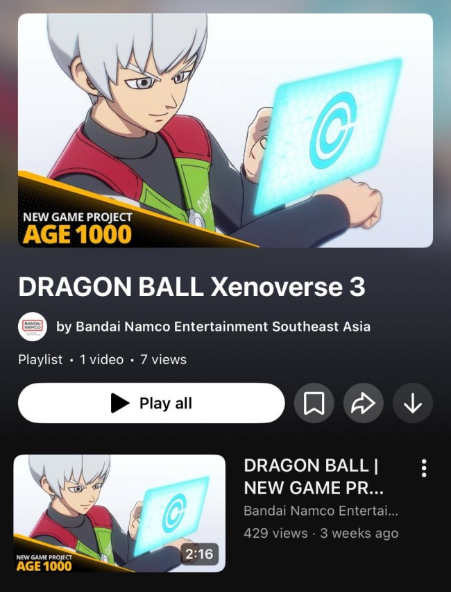 龙珠新作“AGE 1000”将是《龙珠:超宇宙3》