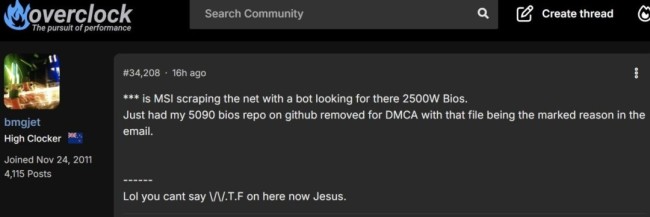 RTX 5090功耗解锁惊天2500W 但是已经不让玩了