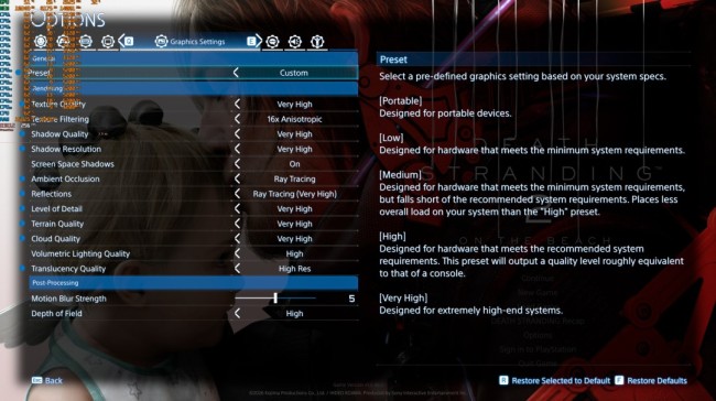《死亡搁浅2》PC性能分析 2026年优化最棒游戏之一