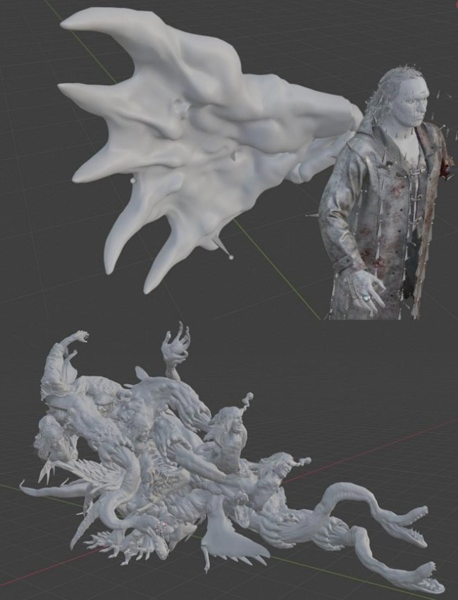 《生化危机9》最终Boss废案设计：右肩翅膀霸气侧漏