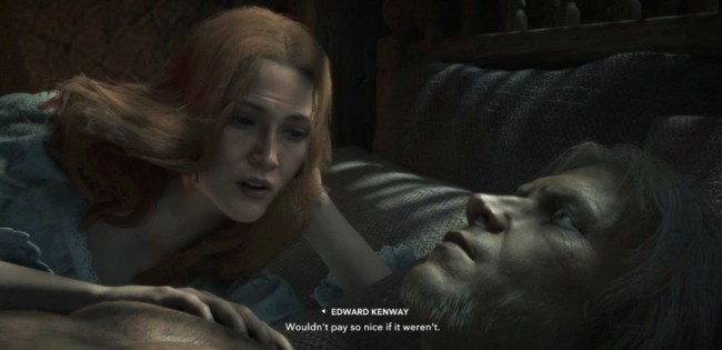 《刺客信条：黑旗》爱德华与妻子密语名场面重制版截图泄露