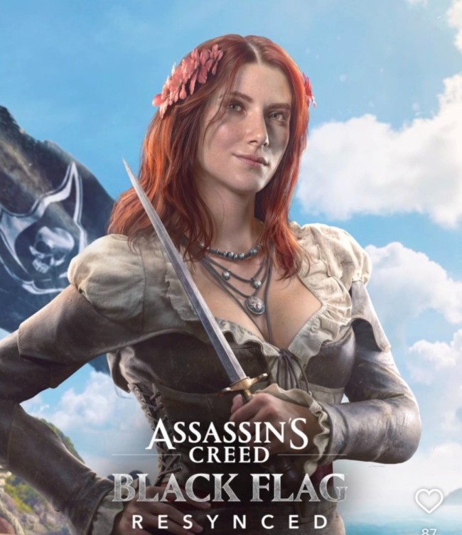 小了！ 玩家抱怨《刺客信条：黑旗》重制版安妮大雷遭削弱