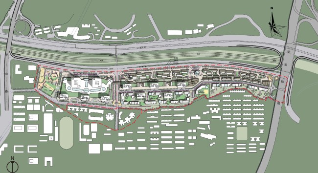 天河区翰景路地块规划公示：将建最高150米科研办公楼 总绿地率为35%