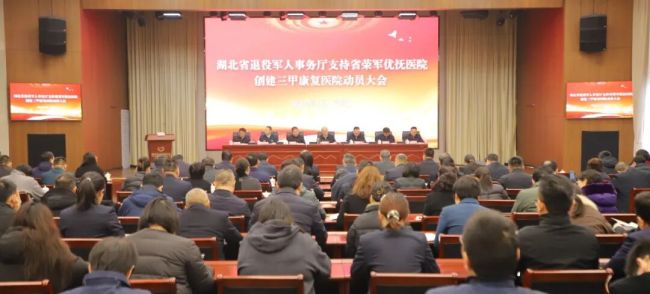湖北省退役军人事务厅召开支持省荣军优抚医院创建三甲康复医院动员大会