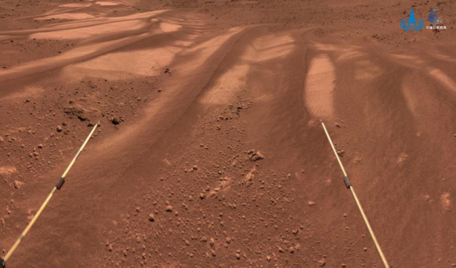 天问一号成功发射一周年 “祝融号”火星车行驶路线图及最新火星影像来了！