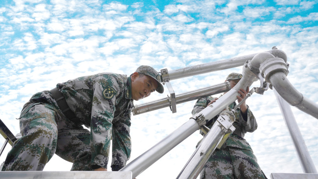 联勤官兵+基干民兵,干得漂亮!