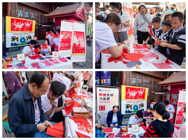 “襄汽蓝”志愿服务队：龙狮剪纸“动”“静”焕非遗 青春匠心庆五一