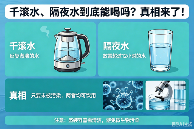 千滚水、隔夜水到底能喝吗？真相来了！