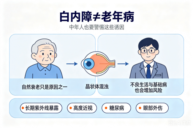 50岁就“看不清”？白内障患者视力从0.02如何逆袭至0.6？