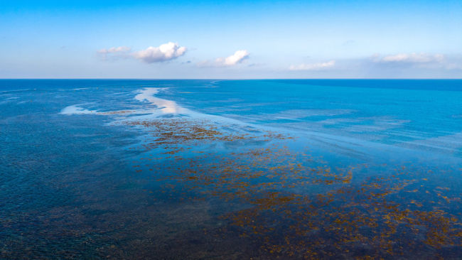 航拍中国黄岩岛绝美风景 碧海蓝天诗意画卷