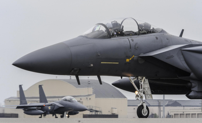 韩国F-15K战斗机赴美参加演习