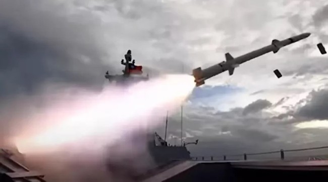 台媒：台“海剑二”导弹试射画面首曝光