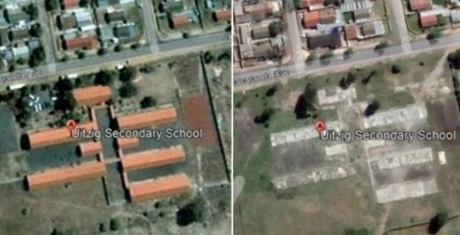 南非小偷一砖一瓦偷走学校 6个月后只剩下水泥地板