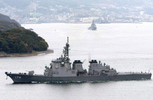 日本宙斯盾舰（资料图片）。