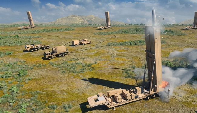 美国“暗鹰”高超音速导弹射程2700千米，主要用于打击精确目标，该导弹是多域特遣部队的重要武器装备之一。