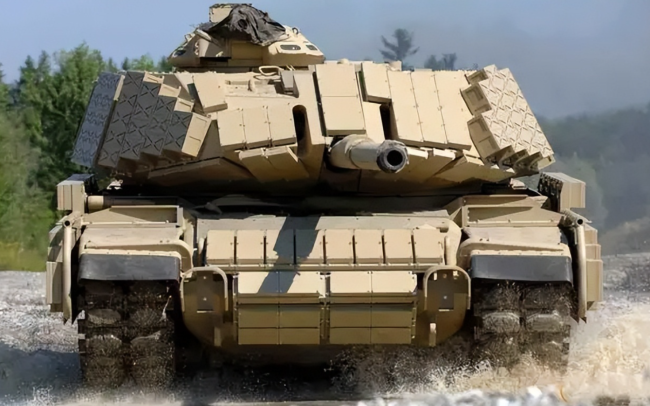 加挂反应装甲的“M-60”坦克。