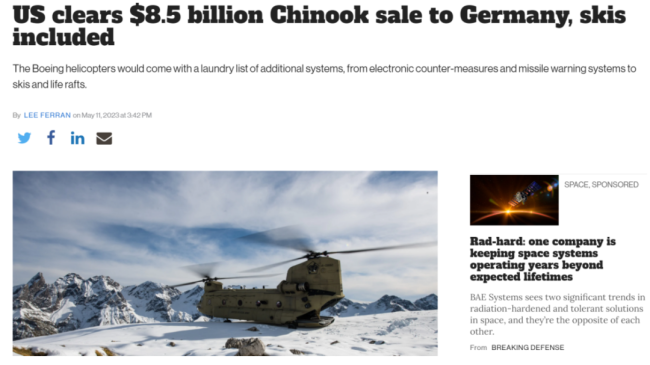 当大冤种了？美政府批准一笔总额85亿美元对德军售，美媒：“令人瞠目结舌”