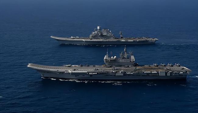 印度派出两艘航母演习被指针对中国 对华释放战略信号_军事频道_中华