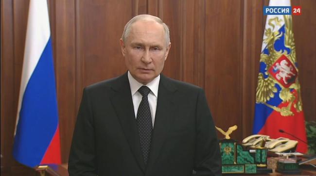 俄罗斯总统普京发表电视讲话 将在罗斯托夫采取坚决的手段恢复秩序 在特别军事行动期间 任何恩怨都应当放在一边