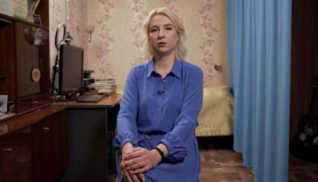 俄罗斯总统候选人叶卡捷琳娜·敦佐娃,视频截图