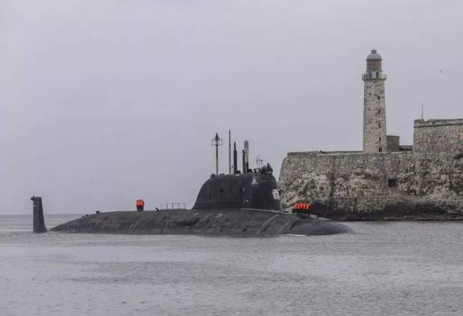 俄海军编队抵达哈瓦那，冷战后核潜艇首访古巴