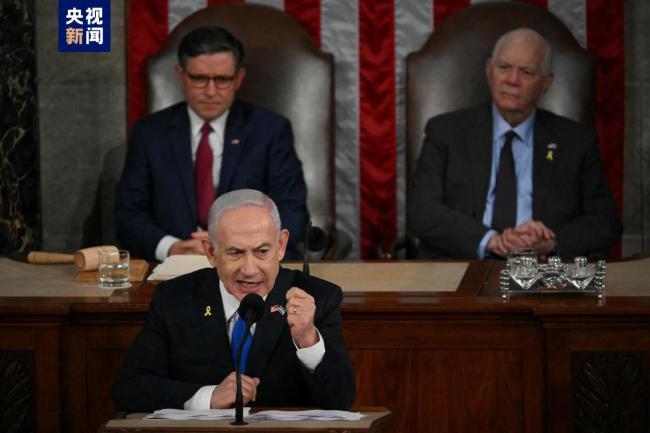 以色列总理在美国国会发表讲话 称将继续军事行动