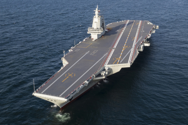 兩艘國(guó)產(chǎn)航母更新“工作動(dòng)態(tài)” 福建艦加速海試,，山東艦?zāi)サZ實(shí)戰(zhàn)力