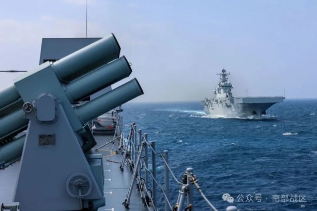 南部战区海军某支队舰艇编队开展实战化训练