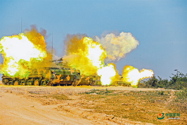 直击陆军某旅炮兵分队实弹射击考核