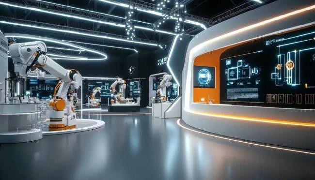 一男子在军备展扫描新型武器，警惕科技展会上的窃密黑手！