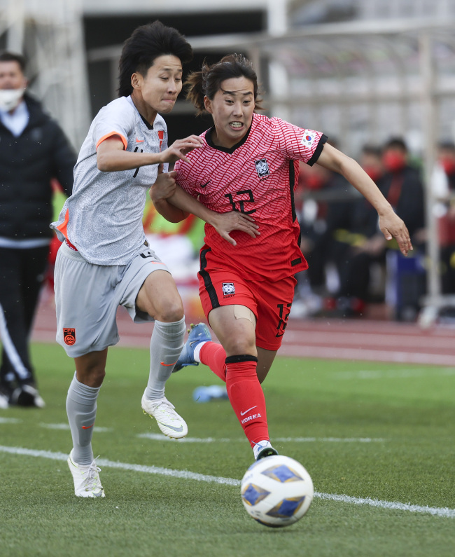 中国女足客场2-1韩国，掌握晋级东京奥运先机