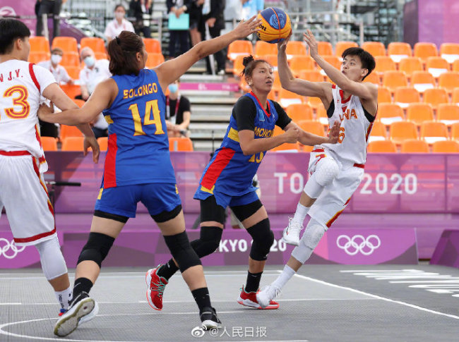中国女子三人篮球直接晋级半决赛