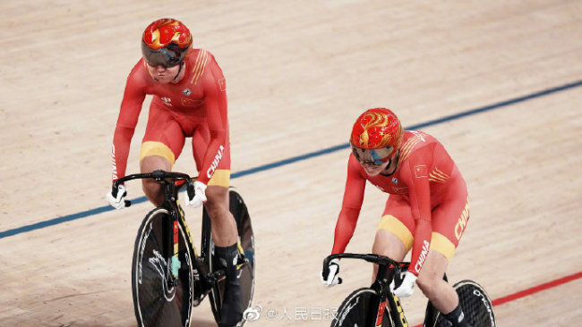 第28金！中国队夺得场地自行车女子团体竞速赛金牌