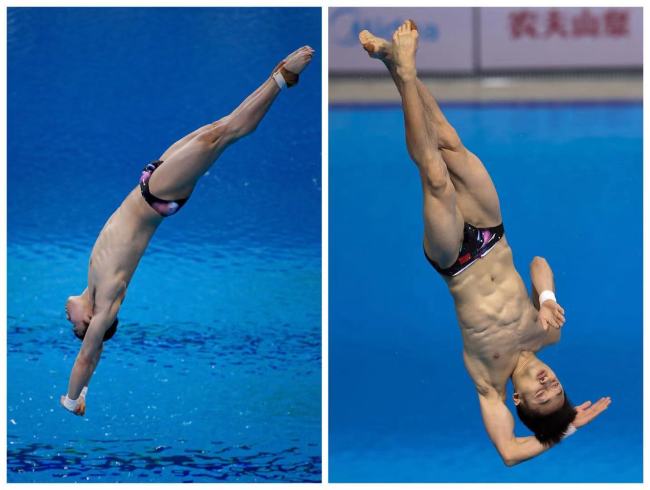 杨健、曹缘跳水10米台以前2名成绩晋级半决赛