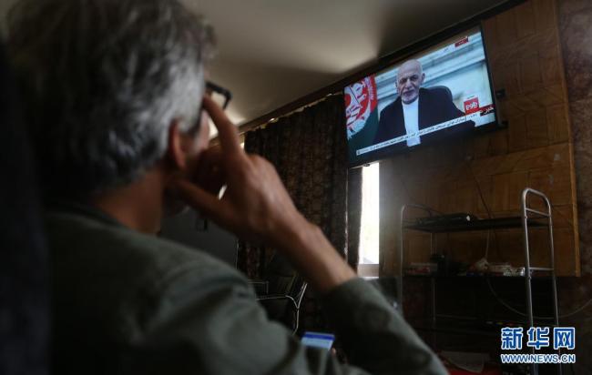 阿富汗总统发表电视讲话