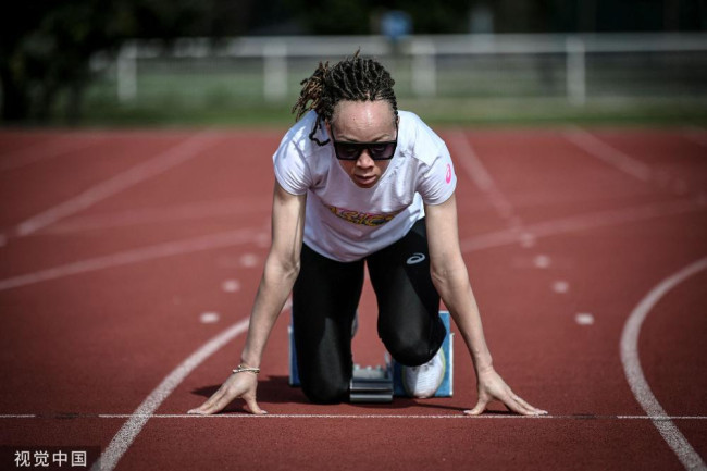 法国400米残奥运动员凯塔积极备战东京残奥会